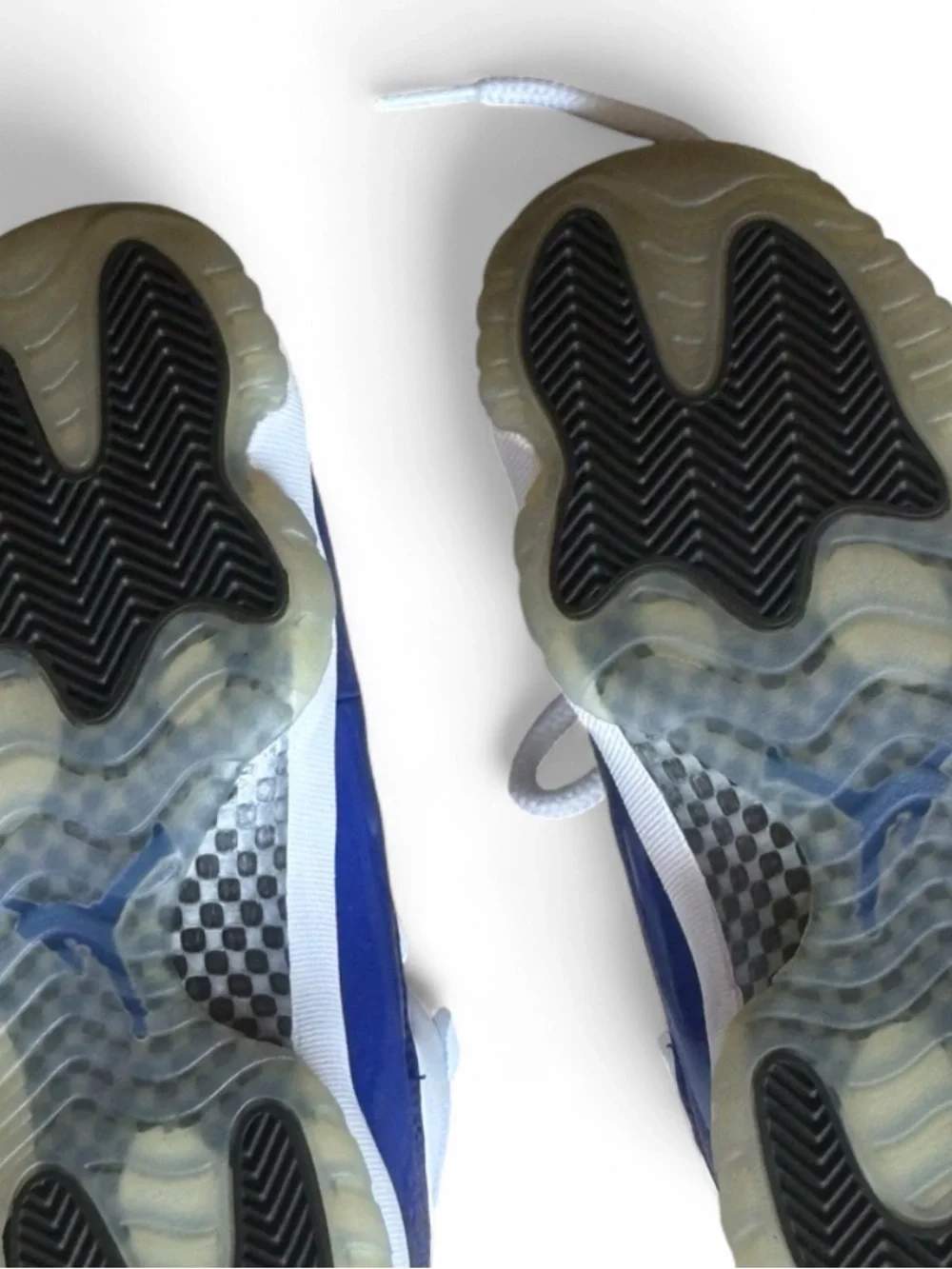 Jordan Men’s Athletic Shoes in White, Blue and Black